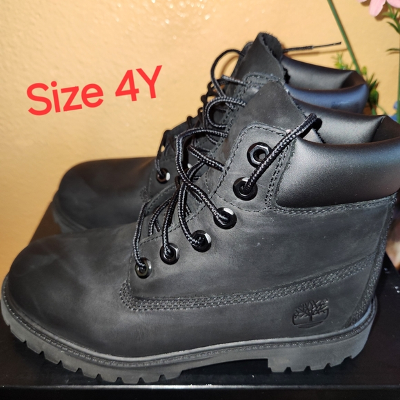 Timberland Other - Black Timberland Boots Size 4Y